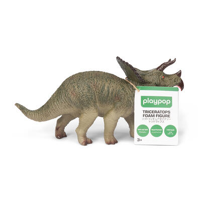 playpop Dinosaur Triceratops Foam Figure
