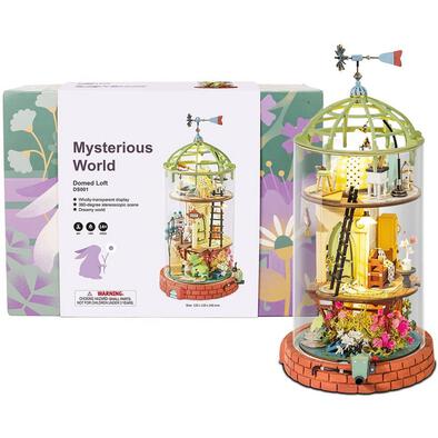 Robotime DIY Glass Miniature Dollhouse Domed Loft