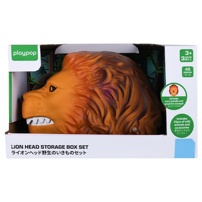 playpop Lion Head Storage Box Set