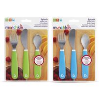 Munchkin Splash Toddler Fork Knife Spoon Set - Assorted