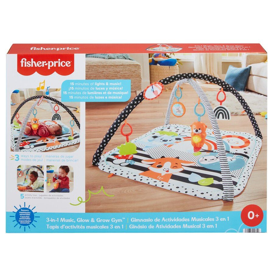 Fisher Price 3 In 1 Glow Grow Gym Activity Babies