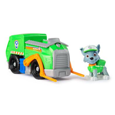 Paw Patrol Basic Vehicle - Rocky's Recycle Truck with Figure