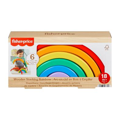 Fisher-Price Wood Stacking Rainbow