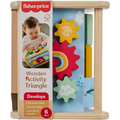 Fisher-Price Wood Wooden Activity Triangle