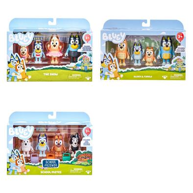 Bluey S7 Figure 4 Pack - Assorted