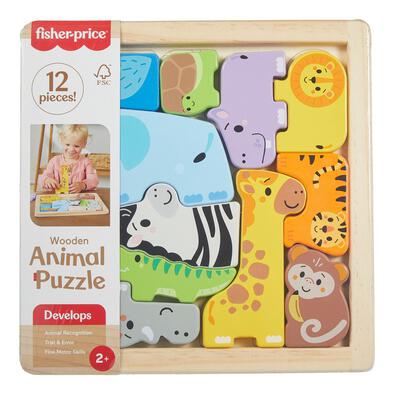Fisher-Price Wood Animal Puzzle