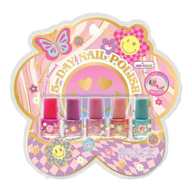 Hot Focus 5 Day Nail Polish Groovy Flower Manicure Nail Art Polish