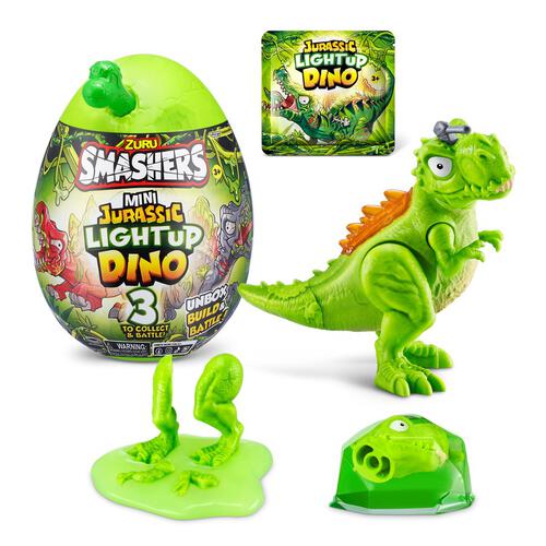 Smashers Jurassic MINI Light-Up Dino - Assorted