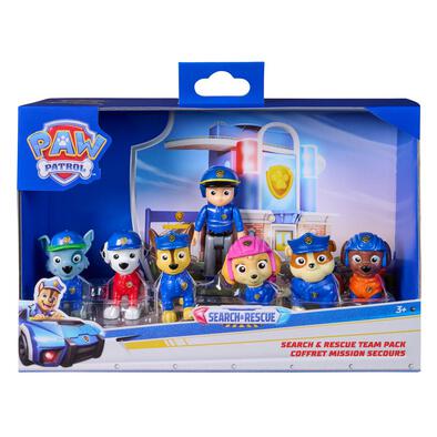Paw Patrol Search & Rescue Team Figure Pack with 7 Collectible Figures
