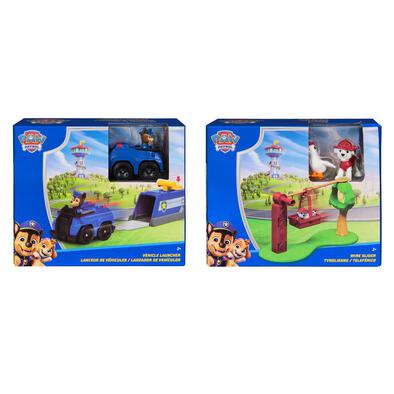 Paw Patrol Tower Mini Playset (Chase Launcher + Marshal Wire Slider) - Assorted