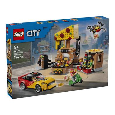 LEGO City Pizza Delivery Experience With Vehicles 60496