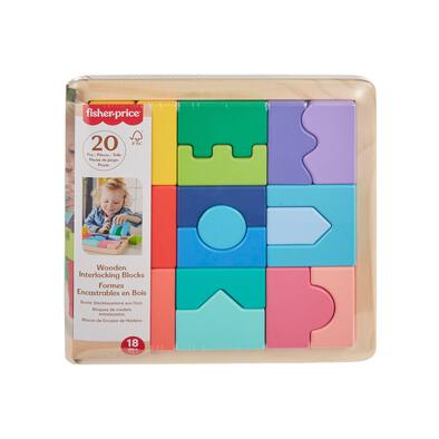 Fisher-Price Wood Interlocking Blocks
