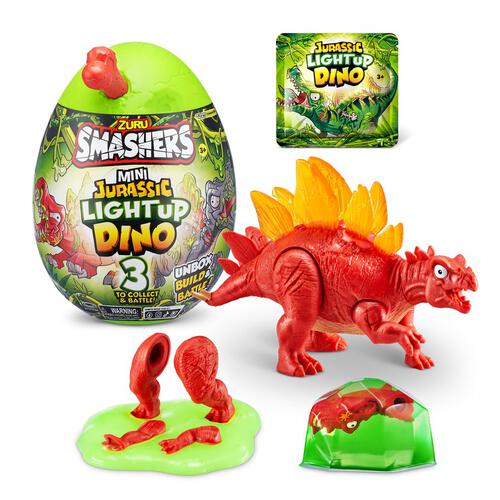 Smashers Jurassic MINI Light-Up Dino - Assorted