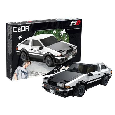 CaDA Initial D Takumi Fujiwara Toyota AE86 Trueno Brick DIY Brick R/C+APP Control 1:20 Scale RC Vehicles Set