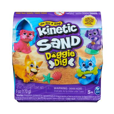 Kinetic Sand Doggie Dig with Surprise Multipurpose Dog Tool 6oz (170g) - Assortment