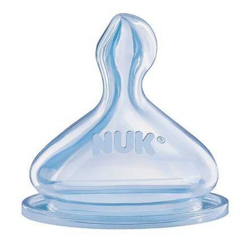 Nuk Silicone Pch Teat S1, Small, 2 Pieces/Card